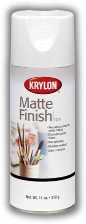Krylon acabamento fosco 11 oz. Spray elimina o brilho brilhante e fornece proteção permanente na superfície