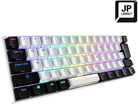 Sharkoon Skilher SGK50 S4 Teclado de jogos, cabo com fio, destacável, sem teclado numérico, layout de 60%, ponto de atuação, 0,07