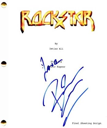 Ranbir Kapoor assinado Autograph - Rockstar Full Movie Script - Bollywood, Barfi Yeh Jawaani Hai Deewani, Raajneeti