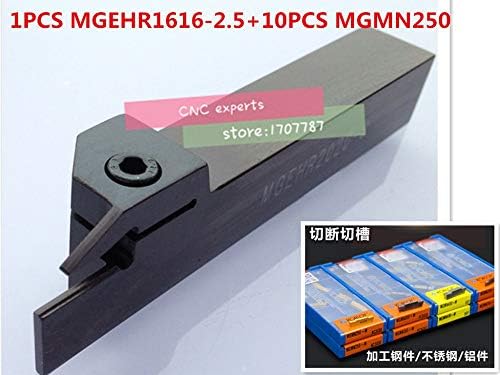 FINCOS MGEHR1616-2.5 1PCS+ 10PCS MGMN250-G = 11PCS/SET CNC TOLHE TOOLS NC3020/NC3030/H01/PC9030 AÇO