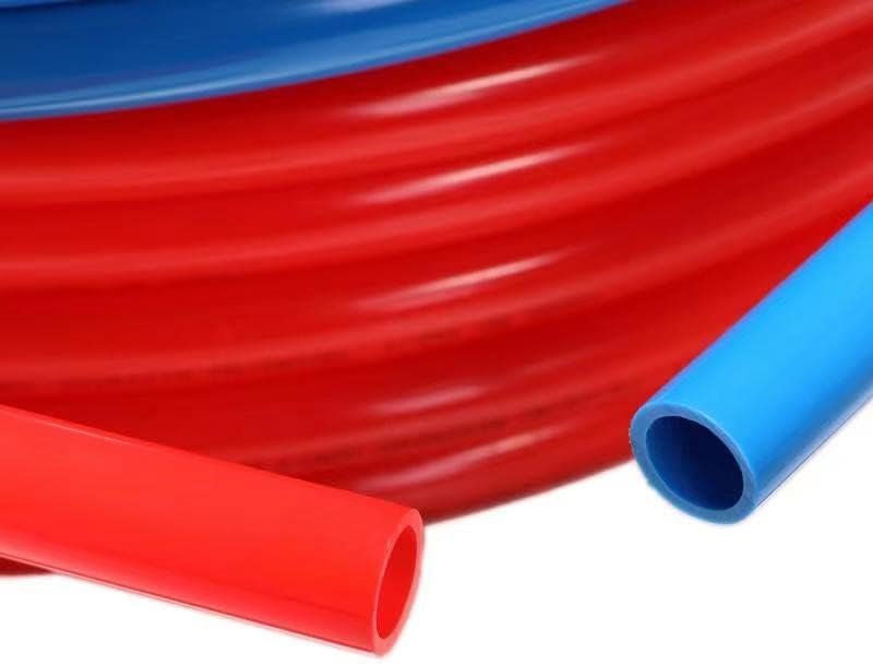 Efield Pex-B Tubing de tubo/ferramenta combina azul e vermelho 3/4 polegadas 2x 100 pés Rolls 200 pés comprimento para com a ferramenta