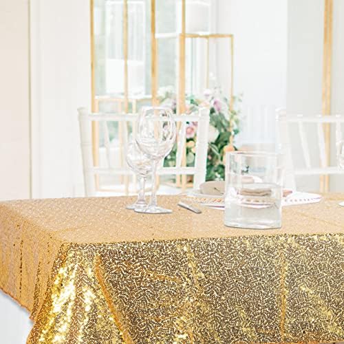 6 PCs Sobreposições quadradas de toalha de lantejoulas Decoração de mesa de casamento 50 x 50 polegadas Glitter Shimmer tampa de mesa de tampa de tampa de mesa para festas de noiva Fiesta de bebê Supplimentos de férias de chá de bebê