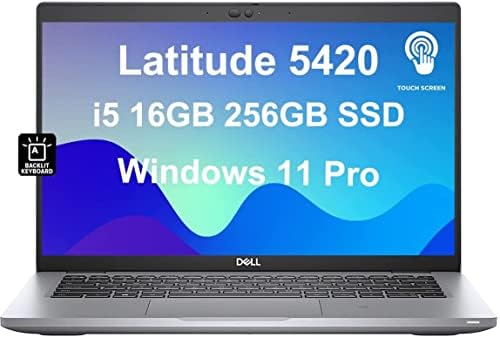 Dell Latitude 5420 5000 14 Laptop comercial da tela sensível ao toque FHD, teclado retroiluminado, Thunderbolt 4, Wi -Fi 6, Webcam,
