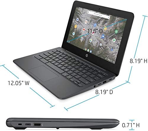 HP 11.6 HD 1366 x 768 Chromebook Wled-Backlit, Intel Celeron N3350 até 2,4 GHz, 4 GB de memória, 32 GB Emmc, Wireless-AC,
