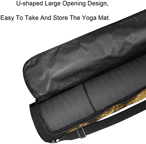 Bolsa de transportadora de tapete de ioga da floresta fofa com alça de ombro de ioga bolsa de ginástica Bolsa de praia