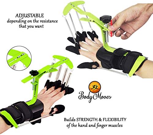 Bodymoves Dispositivo de treinamento para mãos para os dedos, além de pacote de gel quente e frio reutilizável