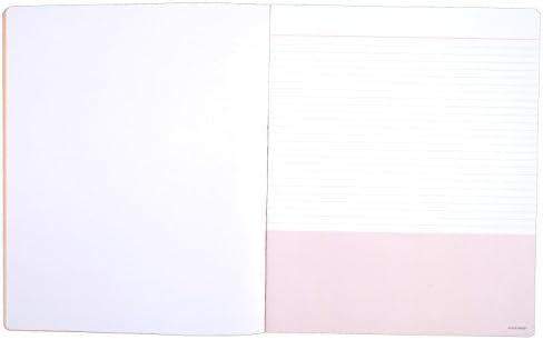 Caderno de Glance, 8-1/2 x 11, 80 folhas, estilo de trabalho arriscar-se, coral