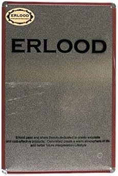 A vida de Erlood é boa na parede de lata de lata de praia Retro Metal Bar Pub Poster Metal 12 X 8