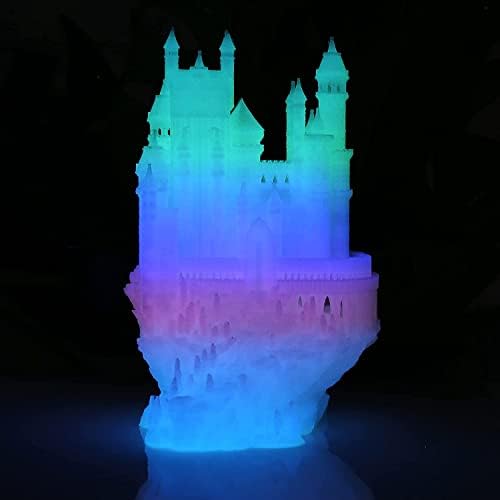 Glow AMOLEN no escuro Multicolor Mudança 5 metros, verde, azul e azul profundo, pacote de filamentos de impressora 3D, filamento de PLA 1,75 mm, filamento de impressão 3D, pacote de 200g x 4