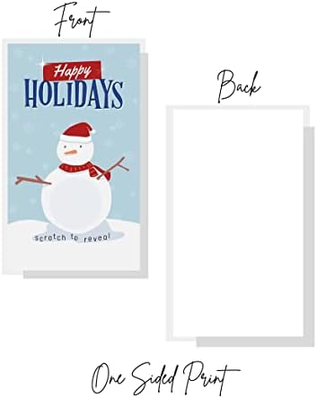 Lashicorn Christmas Holiday Scrtaw Off Cupom Cutty Cards DIY | 30 PK | 2x3.5 ”Escreva em seu próprio desconto Small Business