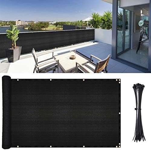 Campa de tela de privacidade da Dearhouse Balcony, 3,5 pés x16,5 pés de tela de privacidade escudo de varanda para varandagem no pátio