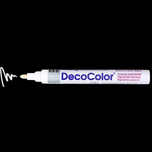 Uchida 300-C-0 Marvy Deco Color Broad Point Paint Marker, branco