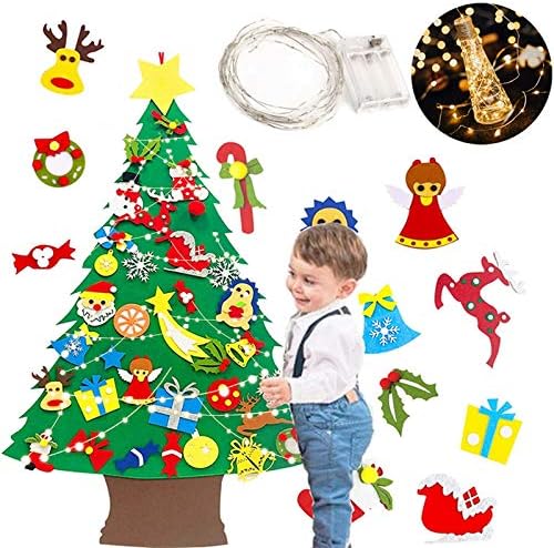 FUNPA FECIMENTO DE ÁRVORA DE NATAL DIY decoração de suspensão Ornamento de Natal Ornamento destacável para crianças