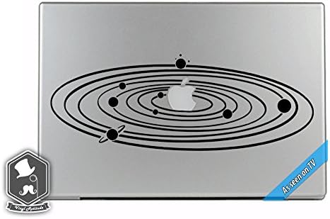 MacBook TV Commercial Galaxy Planets Orbiting Apple Sun Space sobreposição de vinil adesivo de adesivo de pele Mac Book