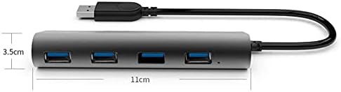 SXDS 4-porta USB 3.0 Alumínio Hub multifuncional Adaptador de alta velocidade para laptop