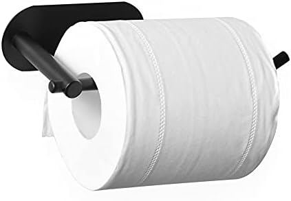 Suporte de papel higiênico, suporte de papel higiênico preto fosco, suporte do rolo de vaso sanitário autônomo para