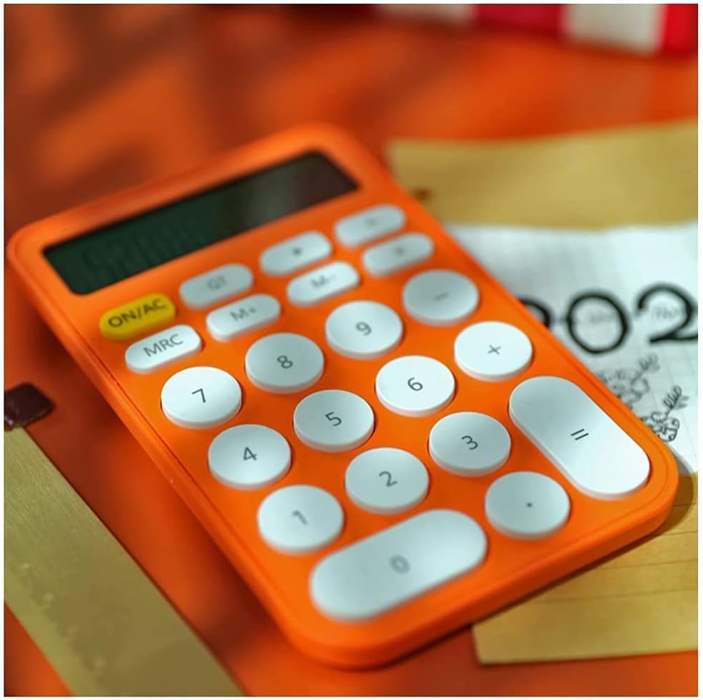 Calculadora de depila calculadora 12 calculadoras de mesa de dígitos Cores de doces Botões grandes calculadora de desktop para calculadoras