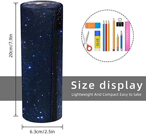 Galaxy Starry Space Sky Lápis Case Student Peipa bolsa zíper bolsa de maquiagem de maquiagem Bolsa de cosméticos
