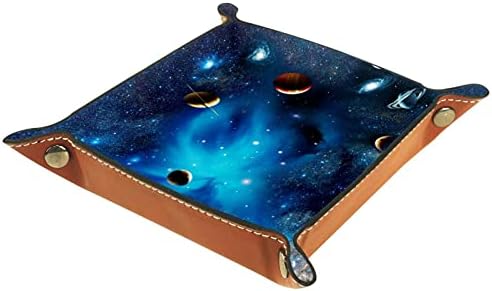 Vista de Tacameng do universo com planetas, Bandeja de jóias de bordo de armazenamento doméstico