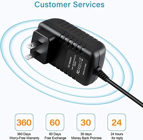 Guy-Tech Adapter Charger Power compatível com o UNIDEN BARCAT BCD536HP Scanner Digital Radio Cord