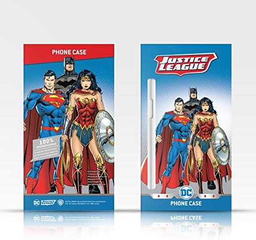 Projetos de capa principal licenciados oficialmente Wonder Woman DC Comics Costume Logos de couro Livro da carteira Caso de capa