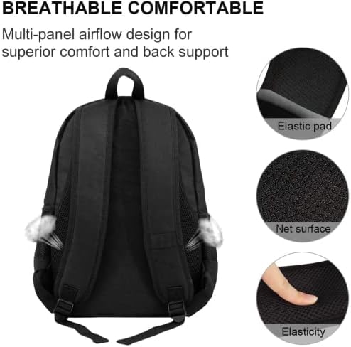 Afifuots 3D Backpack, Multifunction Unisex Bookpack para viagens diariamente Bolsa de laptop de 17 polegadas 7 adolescentes 7