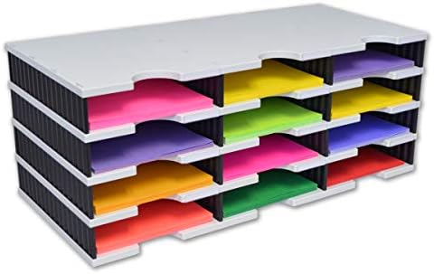 Ultimate Office Tierdrop Topper 8 Organizador de arquivos verticais e classificador de arquivos de slot com 9 divisores que se ajustam
