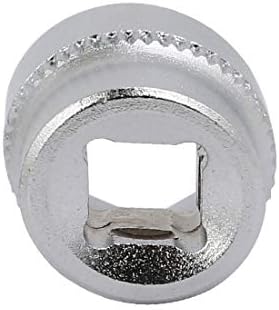 Novo Lon0167 25mm Comprimento de 1/4 de polegada de acionamento 12 mm de 6 pontos Tom de prata de impacto 2pcs (25 mm de