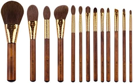 Escovas de maquiagem de gppzm ferramentas de maquiagem 13 pincéis e saco de cosméticos tradicionais de tecelagem jacquard