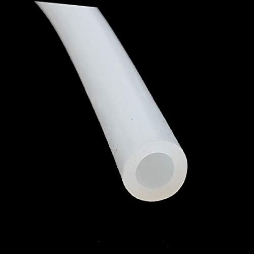 X-Dree 6mm x 10mm de altura resistente a temperaturas de silicone flexível Tubo de mangueira de silicone 5m Comprimento (tubería