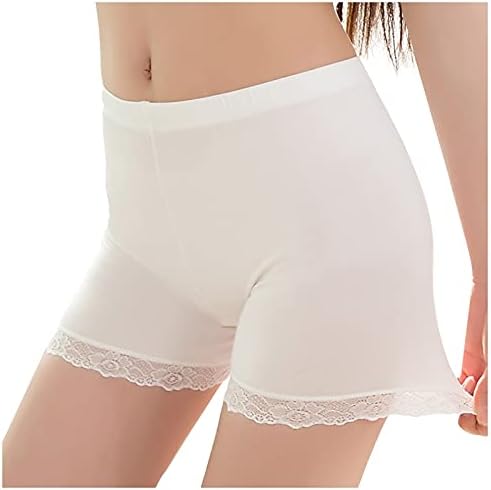 Zdfer shorts short shorts para under vestidos shorts de arestão de roupa íntima Leggings no meio da coxa elástica