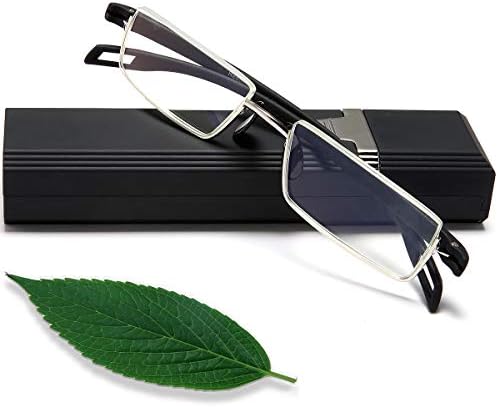 Óculos de leitura oftalmológicos Leitores de meia moldura - Leitores de computador de bloqueio de luz azul para homens