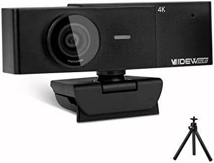 Webcam 4K com câmera de computador HD de microfone 8MP para laptop para desktop PC, câmera web de webcam de webcam