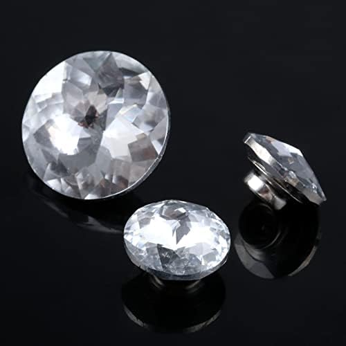 10pcs 20/22/30mm de estofamento de diamante unhas de cristal botões de cristal pinos pinos sofá decoração de mobiliário