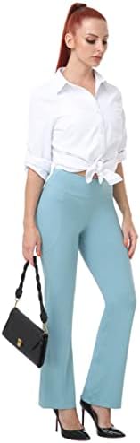 Calças de ioga de bootcut especialMagic para mulheres com bolsos High Wandout Flare calças Botleg para mulheres