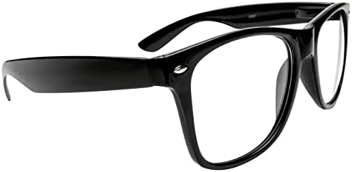 Óculos de nerd de super-heróis pretos de canguru-óculos de nerd falsos para homens e mulheres-óculos de lentes transparentes