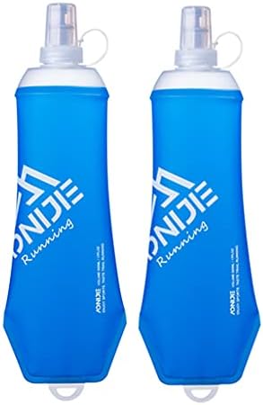 Win.Deeper 2pcs 250/450/500ml garrafa macia tpu tpu dobrável garrafa de hidratação de água esportiva