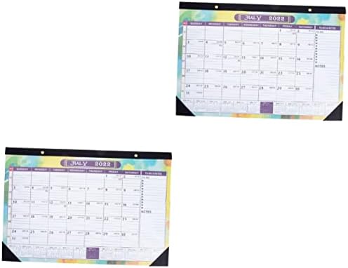 Tofficu 2pcs 2023 Calendário de parede Calendário calendário calander calandra calendário de parede 2022 calendário da mesa Planejador