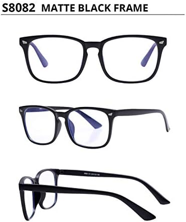 Lendo óculos de óculos de bloqueio de luz azul para homens 5pcs-leitores anti-UV Ray Square Nerd óculos