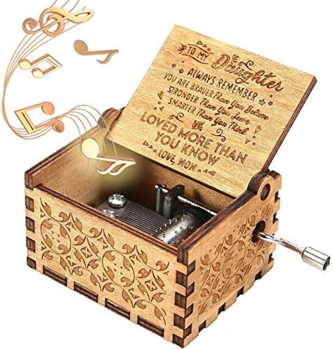 UkeBobo Wooden Music Box- You Are My Sunshine Music Box, presentes de mãe para filha 1 set