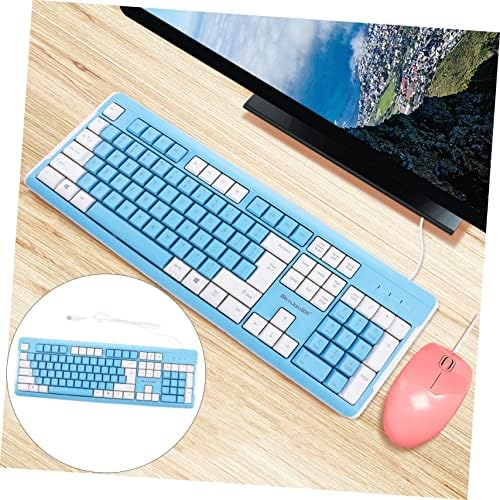 SOLustre Combation Anti Wired Gaming Mechanical Portable Game Acessory Gamer Blue Laptop Tipista de flutuação branca eletrônica