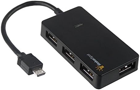 Makerspot Micro USB OTG Hub para Raspberry Pi Zero 4 Porta Sincronizar e extensão Adaptador de cabo de extensão também funciona com