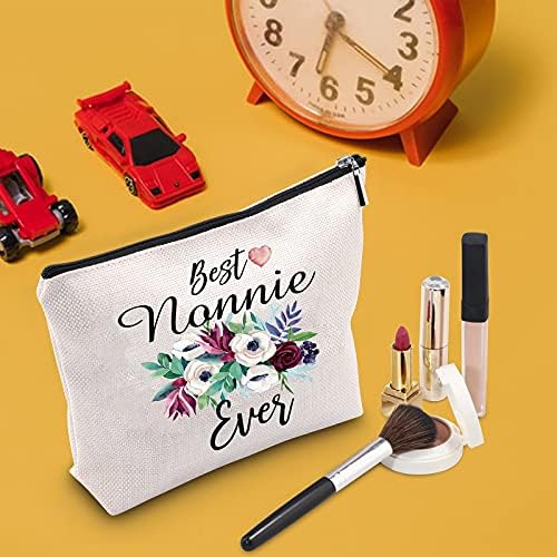 Bolsa de maquiagem do Tsotmo Nonnie Best Nonnie Ever Gift Gording Bag Cosmetic Nonnie Gift