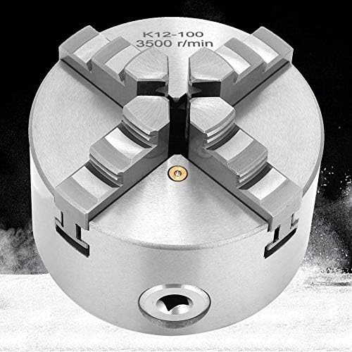 Tool de torno JF-Xuan Chuck, 4 polegadas 100mm 4 Mandela egocêntrica de torneira com mandíbulas extras Turnando acessórios para máquinas K12-100