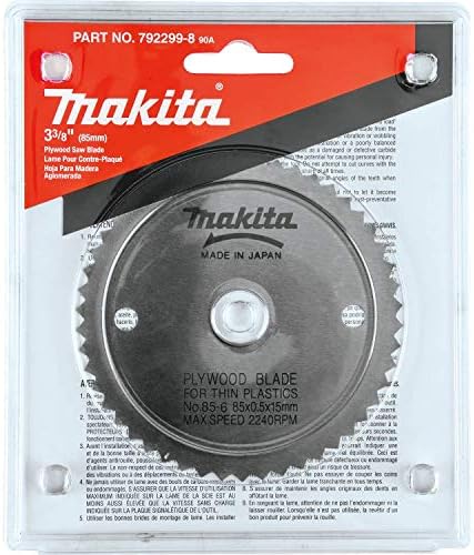 Makita 792299-8 3-3/8 polegadas lâmina de dente fina, cinza