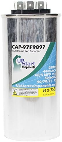 2-PACK 60/5 MFD 440 VOLT VOLT RONAÇÃO ROUN RUN SUBSTITUIÇÃO CAPACITOR PARA O PARRATER/BRYANT 561CJ048A-CAP-97F9897, marca