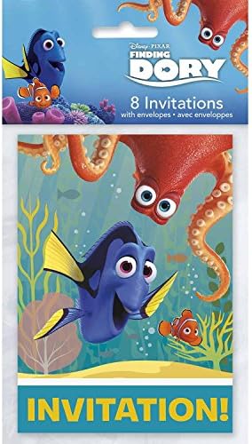 Convites exclusivos da Disney Finding Party Party | 5,5 ”x 4” | 8 pcs