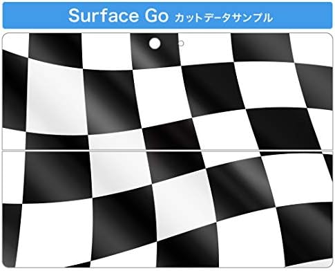 capa de decalque igsticker para o Microsoft Surface Go/Go 2 Ultra Thin Protective Body Skins 000999 Bandeira quadriculada preta e branca