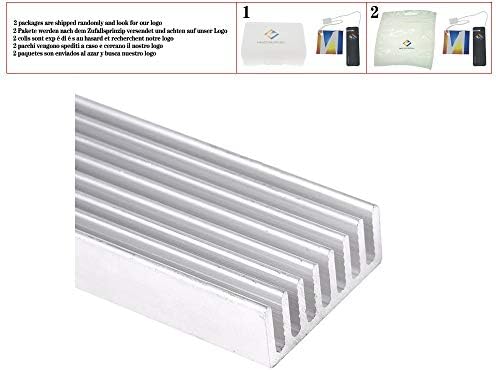Dissipador de calor de alumínio 1002510mm DIY Refrigere o dissipador de aquecimento do dissipador de calor resfriador de
