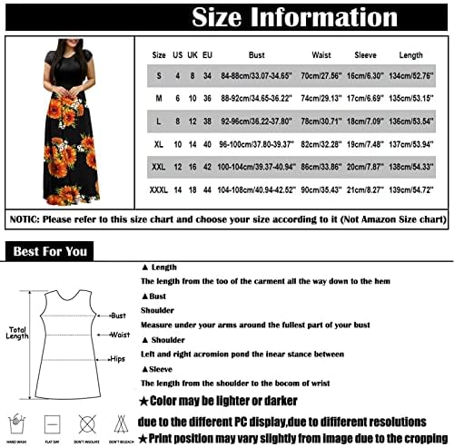 Romances Fragarn Plus Size para mulheres Vestintes, Moda feminina Casual Round Round Pescoço curto vestidos longos de tamanho curto